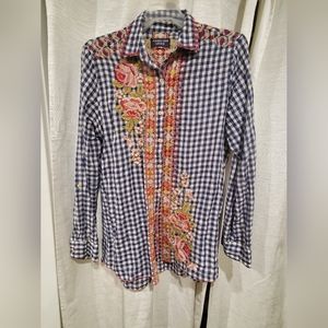 Johnny Was long sleeve blouse